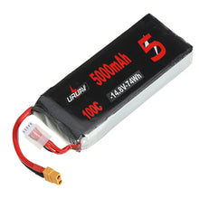 URUAV 14.8V 5000mAh 100C 4S Lipo Battery XT60 Plug for RC Racing Drone