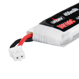 10Pcs URUAV 3.8V 450mAh 50/100C 1S HV 4.35V Lipo Battery PH2.0 for Emax Tinyhawk Happymodel Snapper7