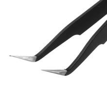 LAWANG ESD-15 2PCS Stainless Steel Anti-static Tweezers