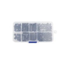 160 PCS RJXHOBBY M3 Nylon Black M-F Hex Spacers Screws Nut Assortment Kit Stand off Set Box
