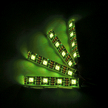 WS2812 Colorful Highlight LED Night Light Strip Remote Control Switch Ten Modes