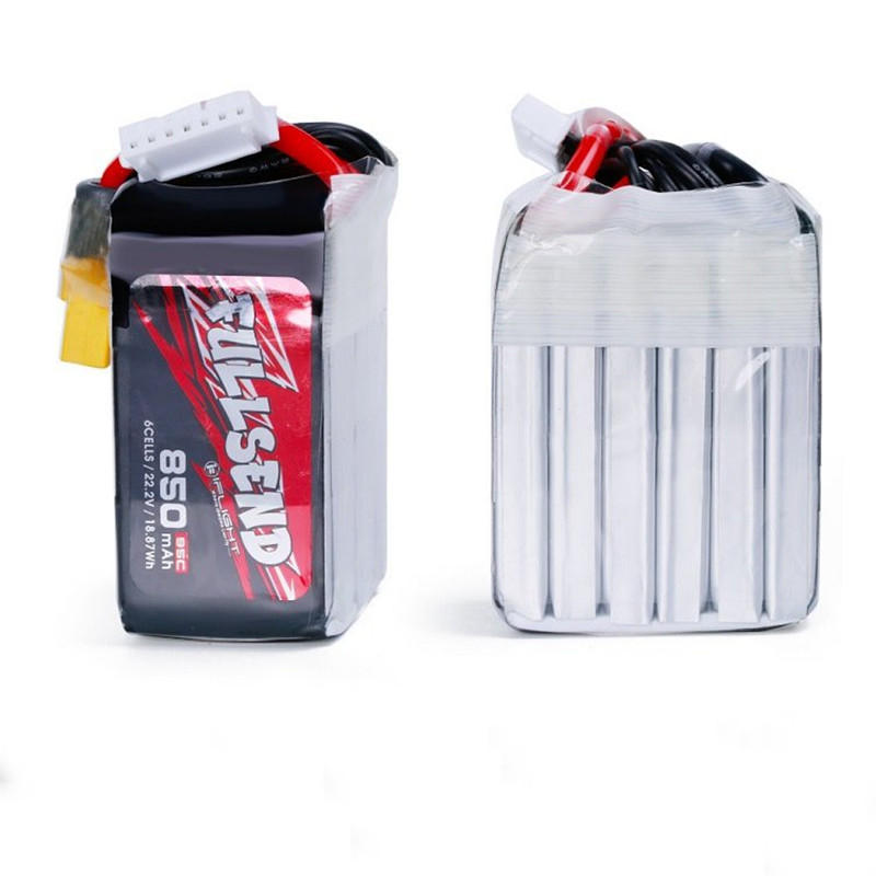 iFlight FULLSEND 22.2V 850mAh 95C 6S Lipo Battery XT60 Plug 146g For FPV Racing RC Drone