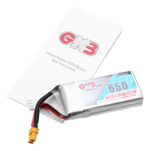 Gaoneng GNB 7.4V 650mAh 80C/160C 2S Lipo Battery XT30 Plug 