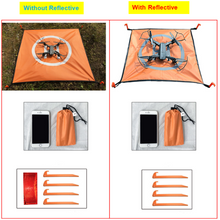 55CM Landing Pad Square Waterproof Tarmac With Night Light Mode Reflective Foldable Parking Apron Pad for DJI FIMI Drone