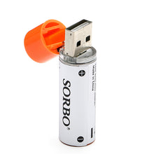 4PCS SORBO 1.5V 1200mAh USB Rechargeable 1 Hour Quick Charging AA Li-po Battery 