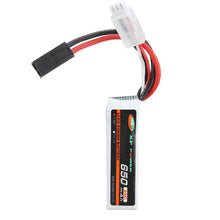 XF POWER 7.4V 650mAh 25C 2S Lipo Battery Small Tamiya Plug 