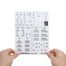 HG P602 1/12 RC Car Model Spare Parts DIY Stickers Decals Sheet for Body Accessory 