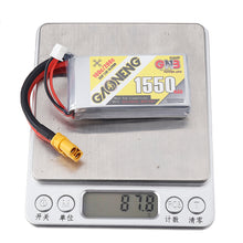 Gaoneng GNB 7.4V 1550mAh 100C 2S Lipo Battery XT60 Plug for FPV Racing Drone