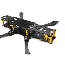 FLYWOO Mr.Croc 225mm 5 Inch FPV Freestyle Carbon Fiber Racing Frame Kit 5mm Arm-Gloden