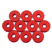 10Pcs M5 Manual Knurled Thumb Aluminum Alloy Screw Nut Spacer Flat Washer