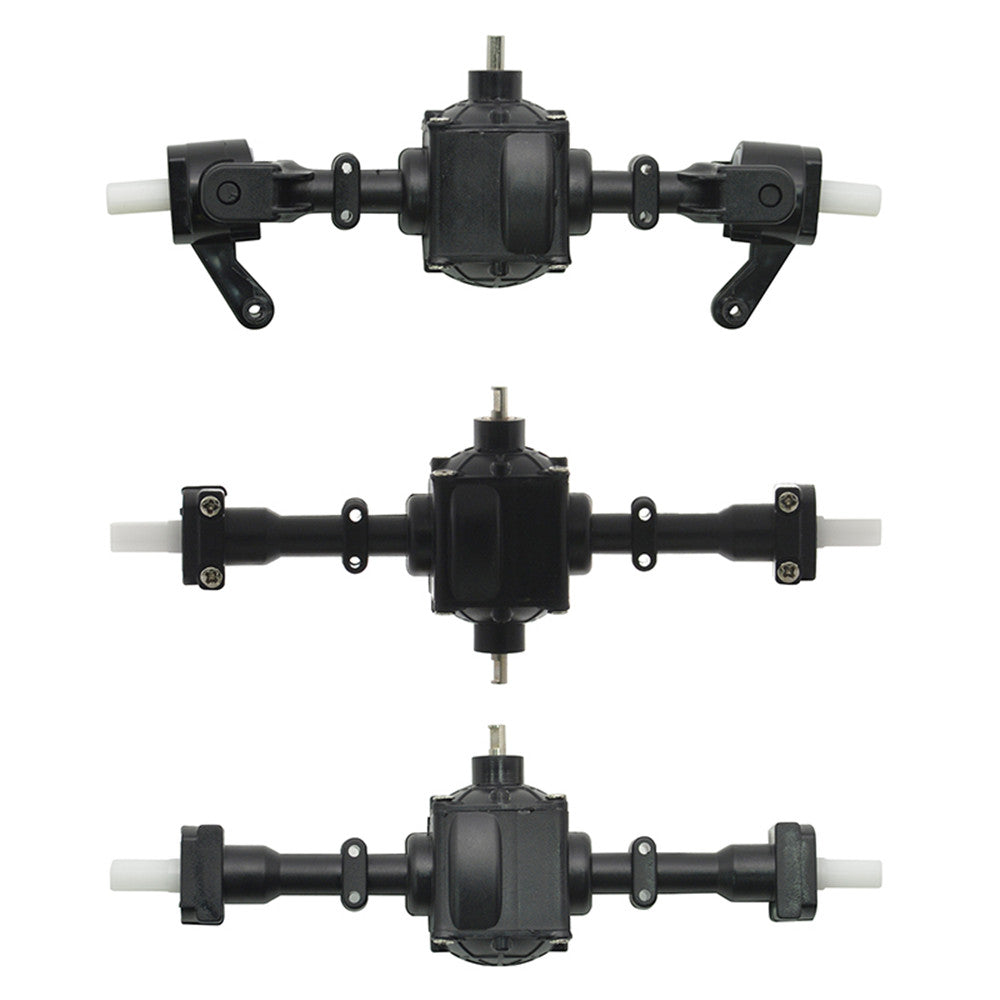 3PCS Front Middle Rear Bridge Axle w/ Metal Gear for Q60 Q64 EAT02 FY004A B36 MN77 1/16 6WD RC Car