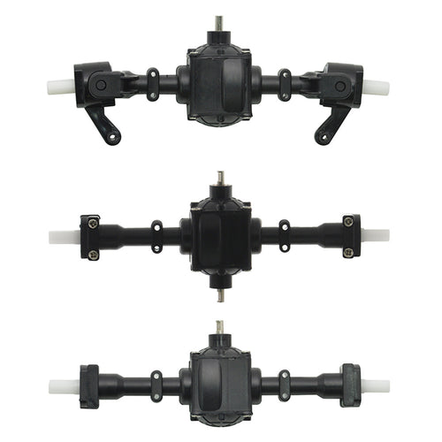 3PCS Front Middle Rear Bridge Axle w/ Metal Gear for Q60 Q64 EAT02 FY004A B36 MN77 1/16 6WD RC Car