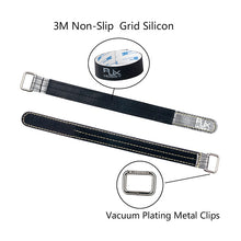 2Pcs RJXHOBBY 150-400mm High Strength Non Slip Silicone 3M Fiber Metal Battery Straps for RC Model