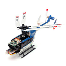 XK K124 2.4G 6CH Brushless EC145 3D6G System RC Helicopter 4PCS 3.7V 700mAh Lipo Battery Version Compatible With FUTAB-A S-FHSS