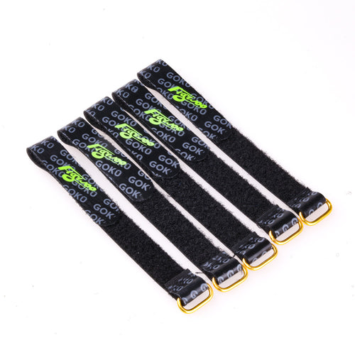 5 PCS Flywoo 15x180mm / 15x250mm Battery Strap Golden Metal Buckle for Lipo Battery RC Drone