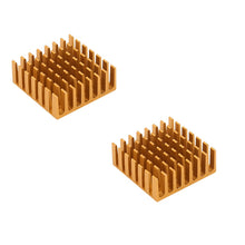2 PCS Aluminum Alloy Heat Sink 28*28*11mm Cooling Chip with Ultra-thin Sticker for RC ESC Servo Motor UAV FPV Transmitter VTX TV