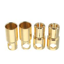 2 Pairs 5.0/5.5/6.0/6.5/8.0mm Bullet Connector Banana Plug Multirotor Spare Part for RC Battery/Moto
