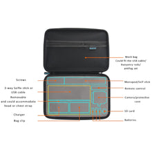 RUIGPRO Portable Carry Case Large Size 63x227x335mm Storage Bag for GoPro Hero 3/4/5/6/7/8 SJCAM M20 SJ6 SJ7 FPV Action Camera