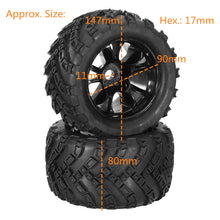 DHK Hobby 8384-001 Wheel Tire Tyre Rim Complete 2pcs 1/8 8384 Zombie 8E RC Car Part