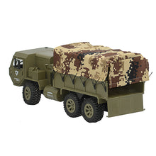 2 Batteries Fayee FY004A with Canvas 1/16 2.4G 6WD Rc Car Proportional Control US Army Military Truck RTR Model 