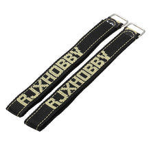 2Pcs RJX 20mm Fiber Non-Slip Aluminium Alloy Buckle Battery Strap 150-400mm for FPV Drones 