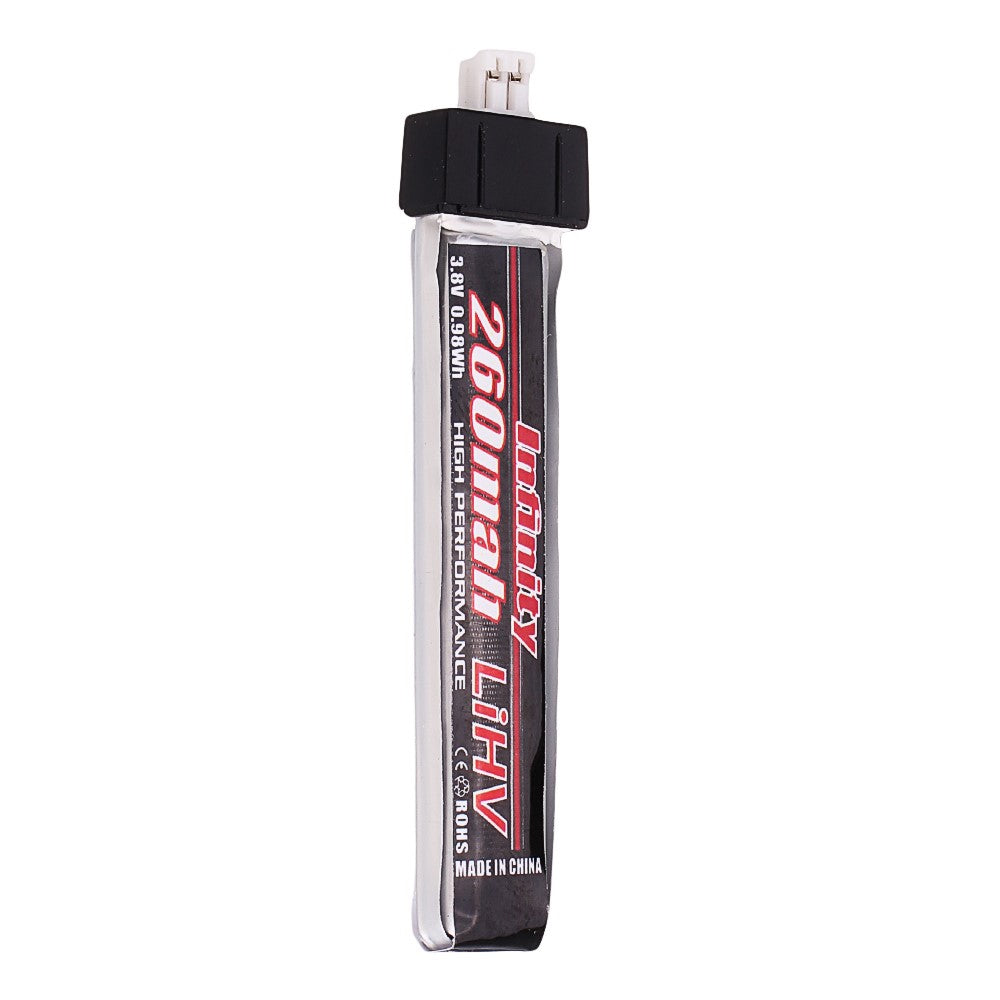 Infinity JST 1.25 3.7V 260mah 1S 30C Lightweight and High Density Lipo Battery for RC Drone