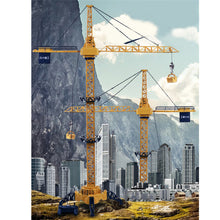 91113 128CM 4CH Electric Remote Control Rc Crane Toy High Rise Tower Construction Engineering Truck 