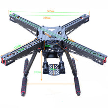 HSKRC X450 450mm Wheelbase 10/11/12 Inch Carbon Fiber Frame Kit for RC Drone 520g