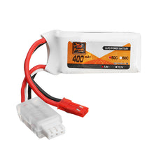 ZOP Power 7.4V 400mAh 2S 50C Lipo Battery JST Plug For Eachine Aurora 68 Fatbee FB90 Racing Drone