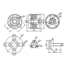 Eaglepower GA2308 1300KV KV1300 Customized UAV Drone motor 3S-4S Brushless Motor for Fixed Wing RC Plane Aircraft 
