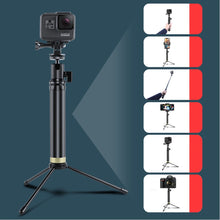 Multifunctional bluetooth Control Aluminum Alloy Extension Rod With Tripod Gimbal Stabilizer For GoPro Action Camera Gopro Mobile Phone