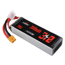 URUAV 14.8V 3000mAh 75C 4S Lipo Battery XT60 Plug for RC Racing Drone
