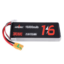 URUAV 7.4V 16000mAh 30/60C 2S Lipo Battery XT90 Plug for RC Quadcopter Agriculture Drone Outdoor Charger Power