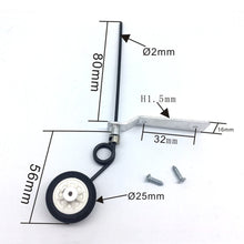 Aluminum Tail Wheel Landing Gear With 25mm Wheel For 40 Class / 60 Class RC Airplane
