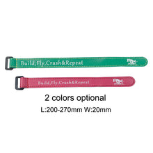 4Pcs RJX 200-270mm Plastic Buckle Non-Slip Silicone Magic Battery Starp 