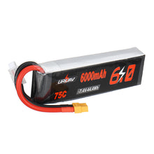 URUAV 7.4V 6000mAh 75C 2S Lipo Battery XT60 Plug for RC Car