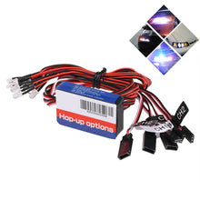 12 LED Lighting Kit Steering Brake Simulation Flash Light for 1/10 Yokomo Tamiya HSP HPI RC Car 