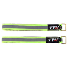 2Pcs RJX 20X350/400mm Thread Stitching Reflective Battery Strap Metal Buckle for RC Battery