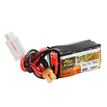 3Pcs ZOP Power 11.1V 550mAh 70C 3S Lipo Battery with JST XT30 Plug For Eachine Lizard95 FPV Racer