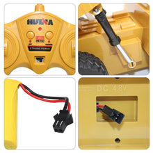 HuiNa Toys 540 1/18 2.4G 6CH Electric Rc Car Dump Truck Alloy Engineering Vehicle 