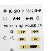 HG P408 1/10 RC Car Model Spare Parts DIY Stickers Decals Sheet for Military Green & Camouflage Body 