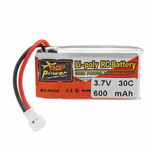 6PCS ZOP POWER 3.7V 600mAh 30C 1S Lipo Battery White Plug With Charger
