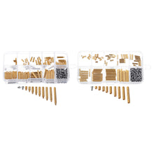 270Pcs M2 Single/Double-pass Copper Pillar Round Screw Brass Standoff Spacer Isolation Column