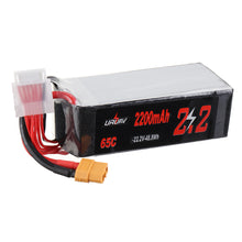 URUAV 22.2V 2200mAh 65C 6S Lipo Battery for RC Racing Drone Helicopter 
