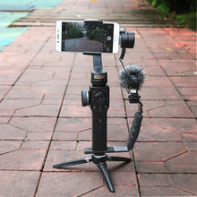 Universal L-Type Handheld Gimbal Holder LED Microphone Mount For DJI Osmo Mobile 2 Smooth 4