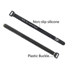 4pcs RJX HOBBY 150-300mm Magic Tap Battery Strap Black Red Color for RC Model 