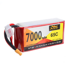 ZOP Power 11.1V 7000mAh 65C 3S Lipo Battery XT60 Plug for Hubsan X4 Pro FPV Quadcopter 