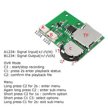 DIY Micro DVR VCR Module Mini Video Recorder Support Record Playback SD Card For FPV Camera Monitor 
