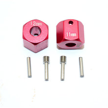 GPM 2PCS Aluminum Alloy Wheel Hex 12mm Drive Adapter for RC AXIAL SCX10 II 90046 Crawler Car Parts