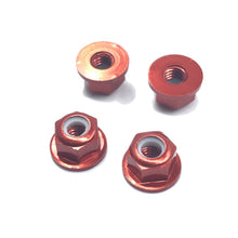 4PCS HSP 94101 94102 94105 1/10 Rc Car Upgrade Parts 102049 02055 Aluminum Alloy M4 Nylon Locknut 